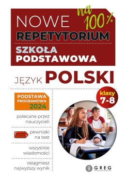 Język polski. Nowe Repetytorium. Szkoła podstawowa 2025. Klasa 7-8