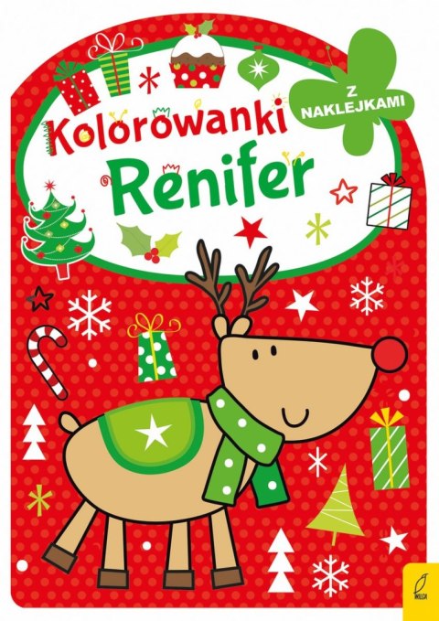 Renifer. Kolorowanka z wykrojnikiem Renifer. Kolorowanka z wykrojnikiem