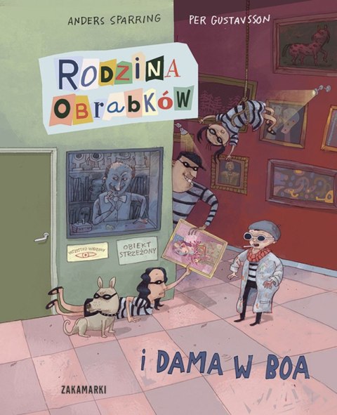 Rodzina Obrabków i dama w boa Rodzina Obrabków i dama w boa