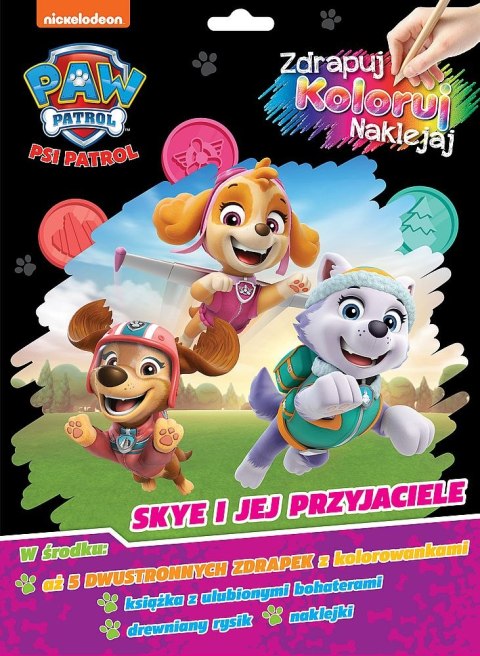 Skye i jej przyjaciele. Psi Patrol. Zdrapuj, koloruj, naklejaj Skye i jej przyjaciele. Psi Patrol. Zdrapuj, koloruj, naklejaj