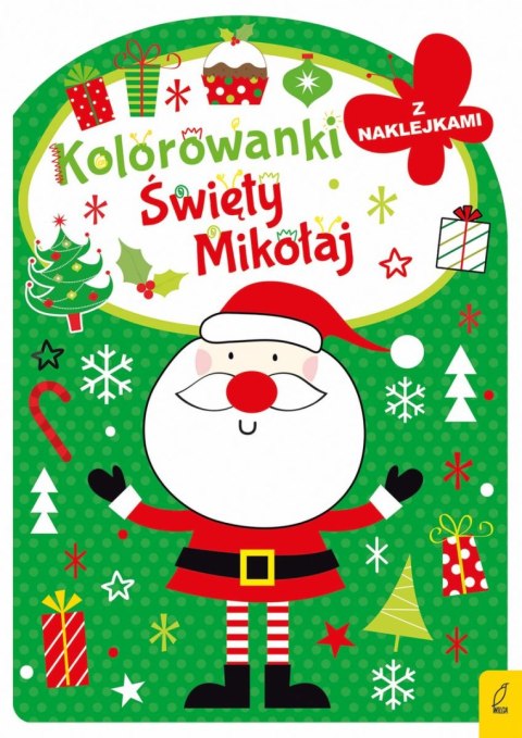 Święty Mikołaj. Kolorowanka z wykrojnikiem Święty Mikołaj. Kolorowanka z wykrojnikiem