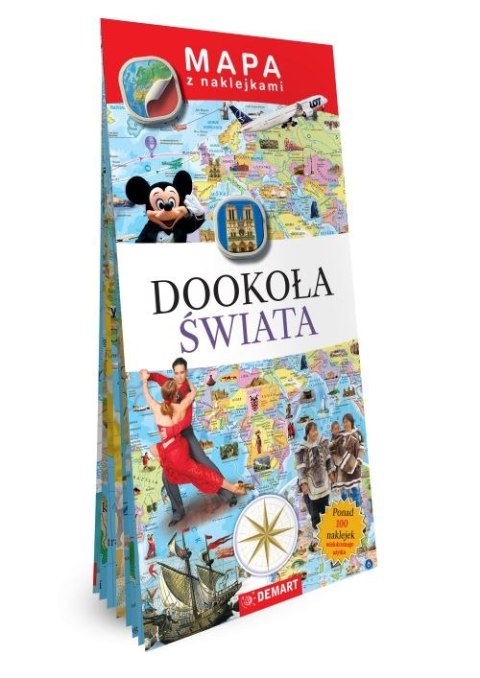Dookoła świata. Mapy z naklejkami Dookoła świata. Mapy z naklejkami