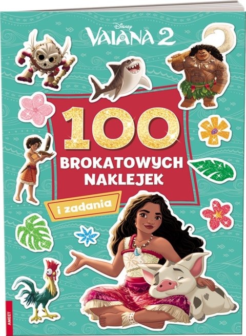Vaiana 2 100 brokatowych naklejek NB-9106 Vaiana 2 100 brokatowych naklejek NB-9106