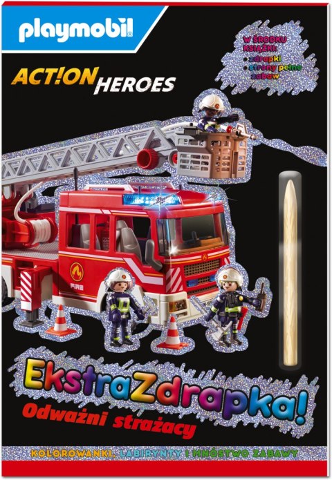Odważni strażacy. Playmobil Action Heroes. Ekstrazdrapka Odważni strażacy. Playmobil Action Heroes. Ekstrazdrapka