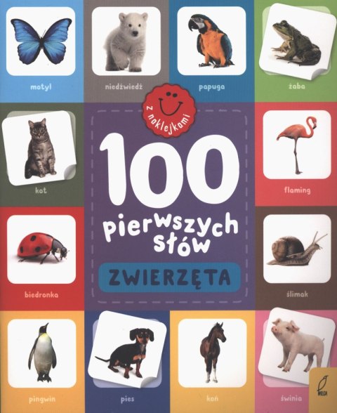 Zwierzęta. 100 pierwszych słów z naklejkami Zwierzęta. 100 pierwszych słów z naklejkami