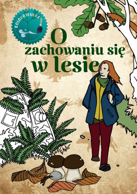 O zachowaniu się w lesie. Kolorowanka O zachowaniu się w lesie. Kolorowanka