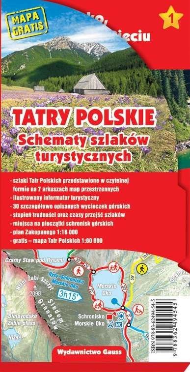 Tatry polskie. Schematy szlaków turystycznych Tatry polskie. Schematy szlaków turystycznych