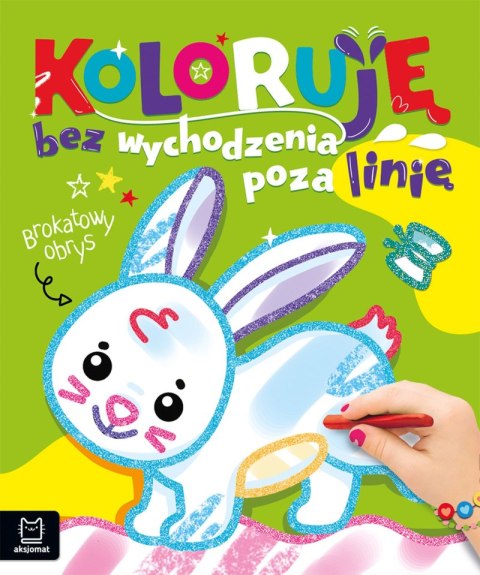 Zajączek. Koloruję bez wychodzenia poza linię. Brokatowa kolorowanka Zajączek. Koloruję bez wychodzenia poza linię. Brokatowa kolorowanka