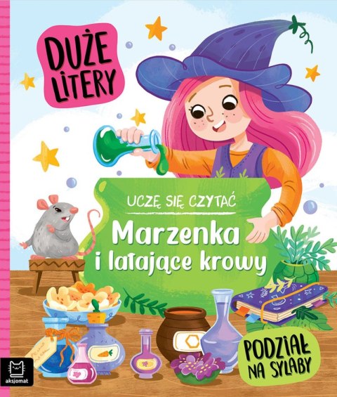Marzenka i latające krowy. Uczę się czytać. Duże litery. Podział na sylaby Marzenka i latające krowy. Uczę się czytać. Duże litery. Podział na sylaby