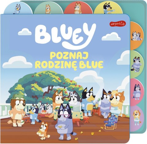 Poznaj rodzinę Blue. Bluey. Książka z registrami Poznaj rodzinę Blue. Bluey. Książka z registrami