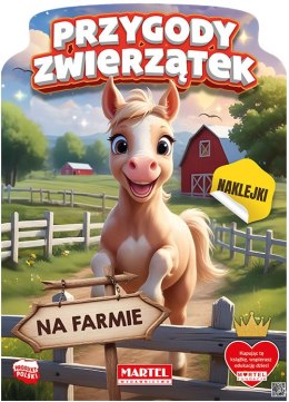 Przygody zwierzątek na farmie. Kolorowanka z naklejkami