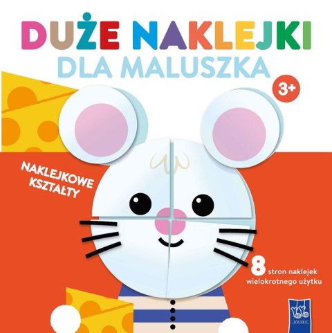 Duże naklejki dla maluszka. Myszka 3+ Duże naklejki dla maluszka. Myszka 3+