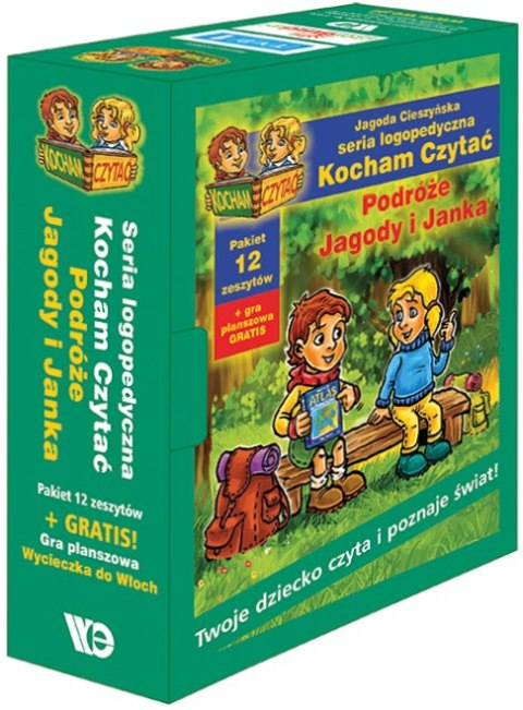 Kocham Czytać 19-30 Komplet (pudełko II) Podróże Jagody i Janka Kocham Czytać 19-30 Komplet (pudełko II) Podróże Jagody i Janka