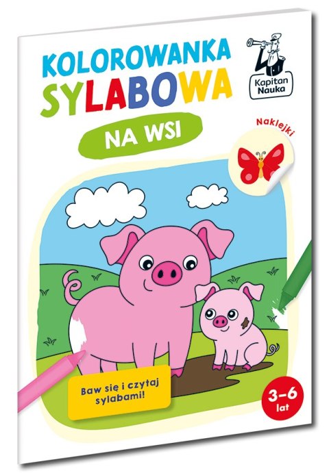 Na wsi. Kolorowanka sylabowa. Kapitan Nauka Na wsi. Kolorowanka sylabowa. Kapitan Nauka