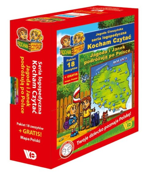 Kocham Czytać 31-48 komplet Jagoda i Janek podróżują po Polsce Kocham Czytać 31-48 komplet Jagoda i Janek podróżują po Polsce
