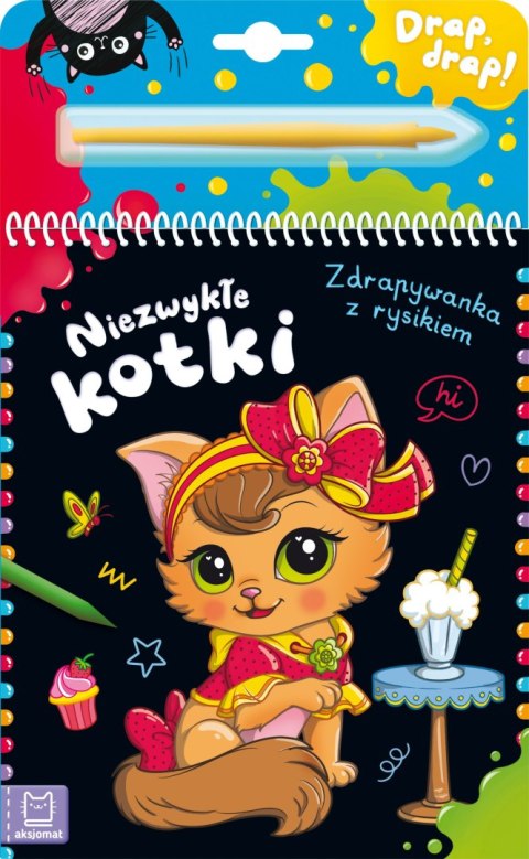 Niezwykłe kotki. Zdrapywanka z rysikiem Niezwykłe kotki. Zdrapywanka z rysikiem