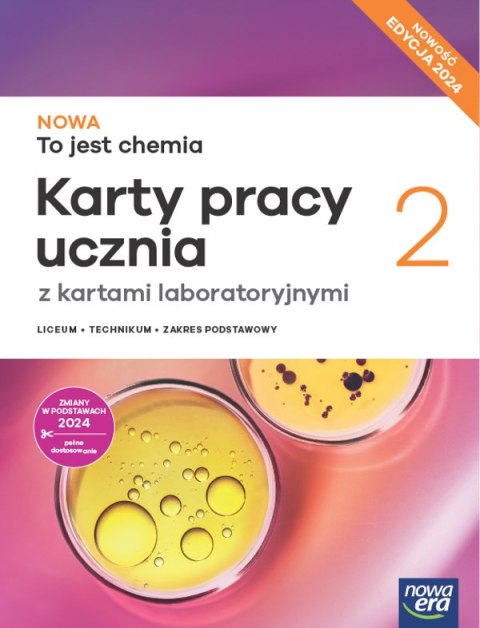 Nowa Chemia karty pracy 2 liceum i technikum zakres podstawowy EDYCJA 2025 Nowa Chemia karty pracy 2 liceum i technikum zakres podstawowy EDYCJA 2025