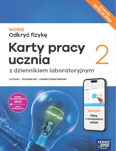Nowa Fizyka Odkryć Fizykę karty pracy 2 liceum i technikum zakres podstawowy EDYCJA 2025 Nowa Fizyka Odkryć Fizykę karty pracy 2 liceum i technikum zakres podstawowy EDYCJA 2025