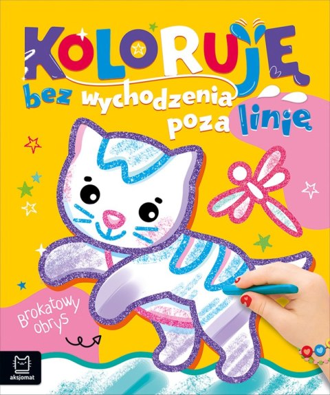 Kotek. Brokatowa kolorowanka Kotek. Brokatowa kolorowanka