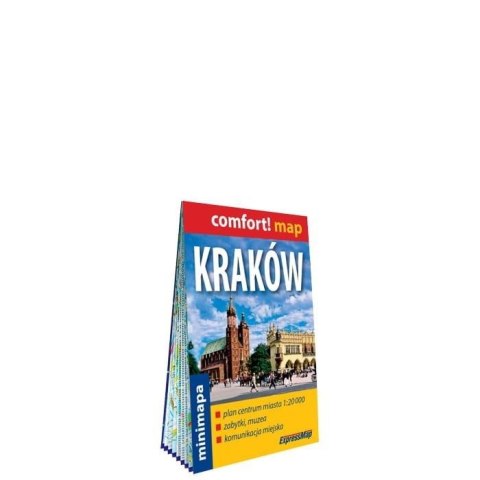 Kraków plan centrum 1:20 000 laminat mini 2023 Kraków plan centrum 1:20 000 laminat mini 2023