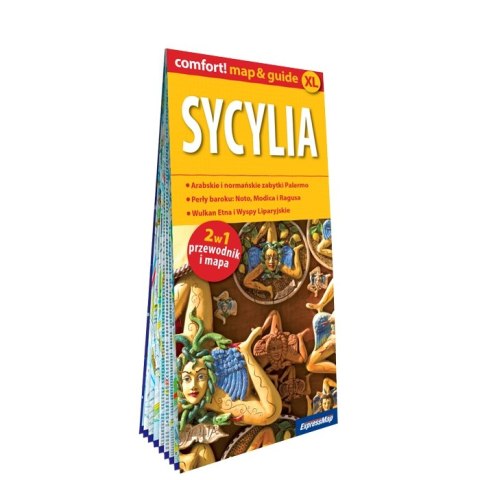 Sycylia map&guide XL PL laminat 2024 Sycylia map&guide XL PL laminat 2024