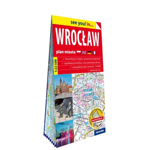 Wrocław plan miasta 1:22 500 papier 2025 Wrocław plan miasta 1:22 500 papier 2025