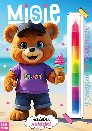 Misie. Gigantyczny neonowy mazak. Marker modułowy Misie. Gigantyczny neonowy mazak. Marker modułowy