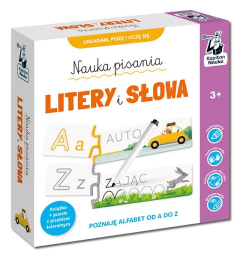 Nauka pisania. Litery i słowa. Książka + puzzle do pisania Nauka pisania. Litery i słowa. Książka + puzzle do pisania