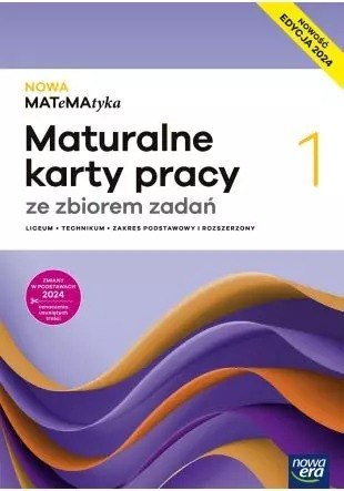 Nowa Matematyka 1 maturalne karty pracy zakres podstawowy rozszerzony EDYCJA 2025
