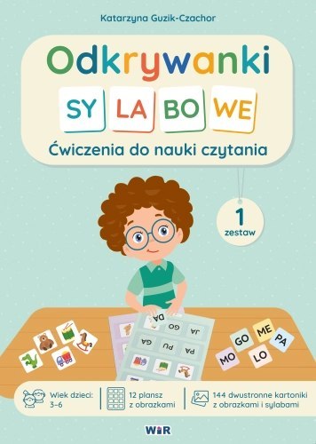 Odkrywanki Sylabowe ćwiczenia do nauki czytania zestaw 1 Odkrywanki Sylabowe ćwiczenia do nauki czytania zestaw 1