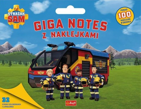 Strażak Sam. Giga notes z naklejkami