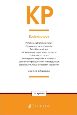 KP. Kodeks pracy oraz ustawy towarzyszące wyd. 18