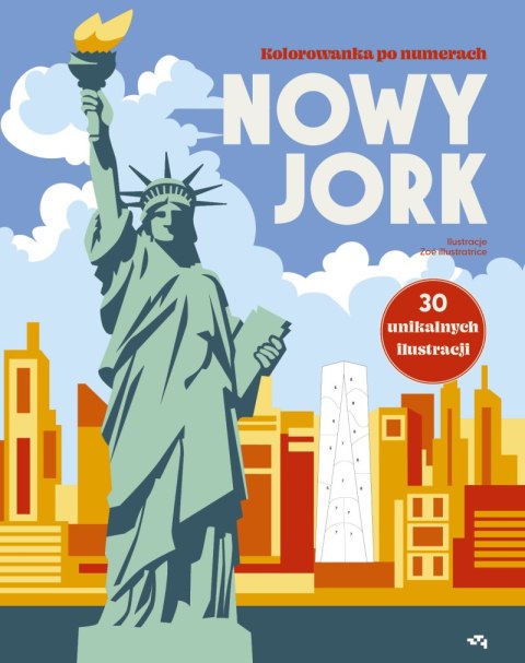 Nowy Jork. Kolorowanka po numerach. Relacja Relaks