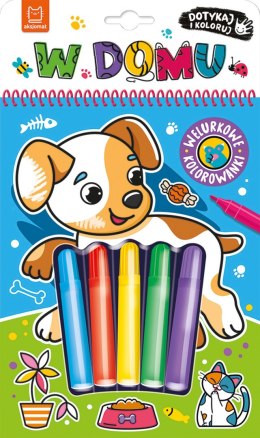 W domu. Welurkowe kolorowanki. Dotykaj i koloruj