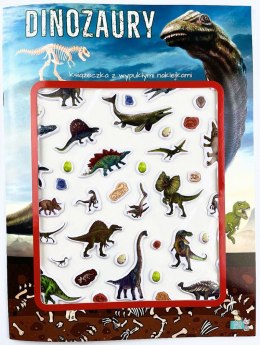 Dinozaury. Książeczka z wypukłymi naklejkami