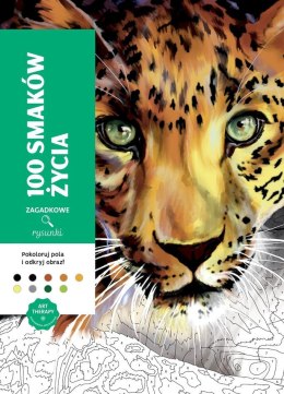 100 smaków życia. Zagadkowe rysunki. Kolorowanka antystresowa. Art therapy