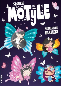Słodkie motyle. Metaliczne naklejki